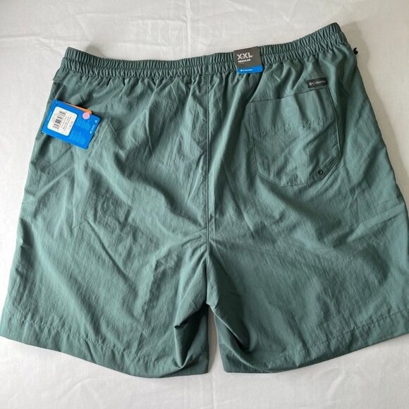 Columbia Mens Summerdry Water Short Size XXL Green 8" Inseam Omni-Shade - Picture 6 of 13